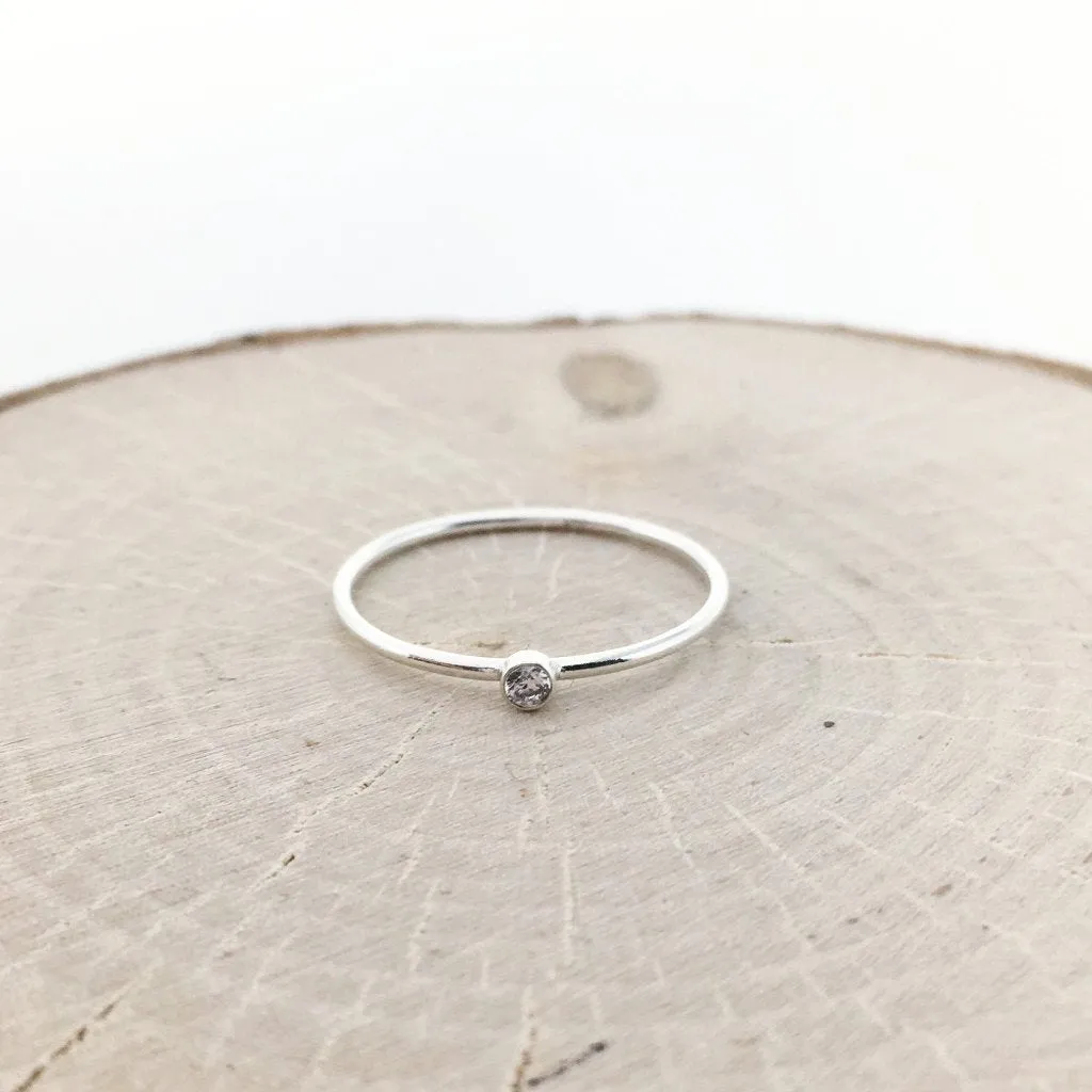 Bella Rhinestone Ring | Silver