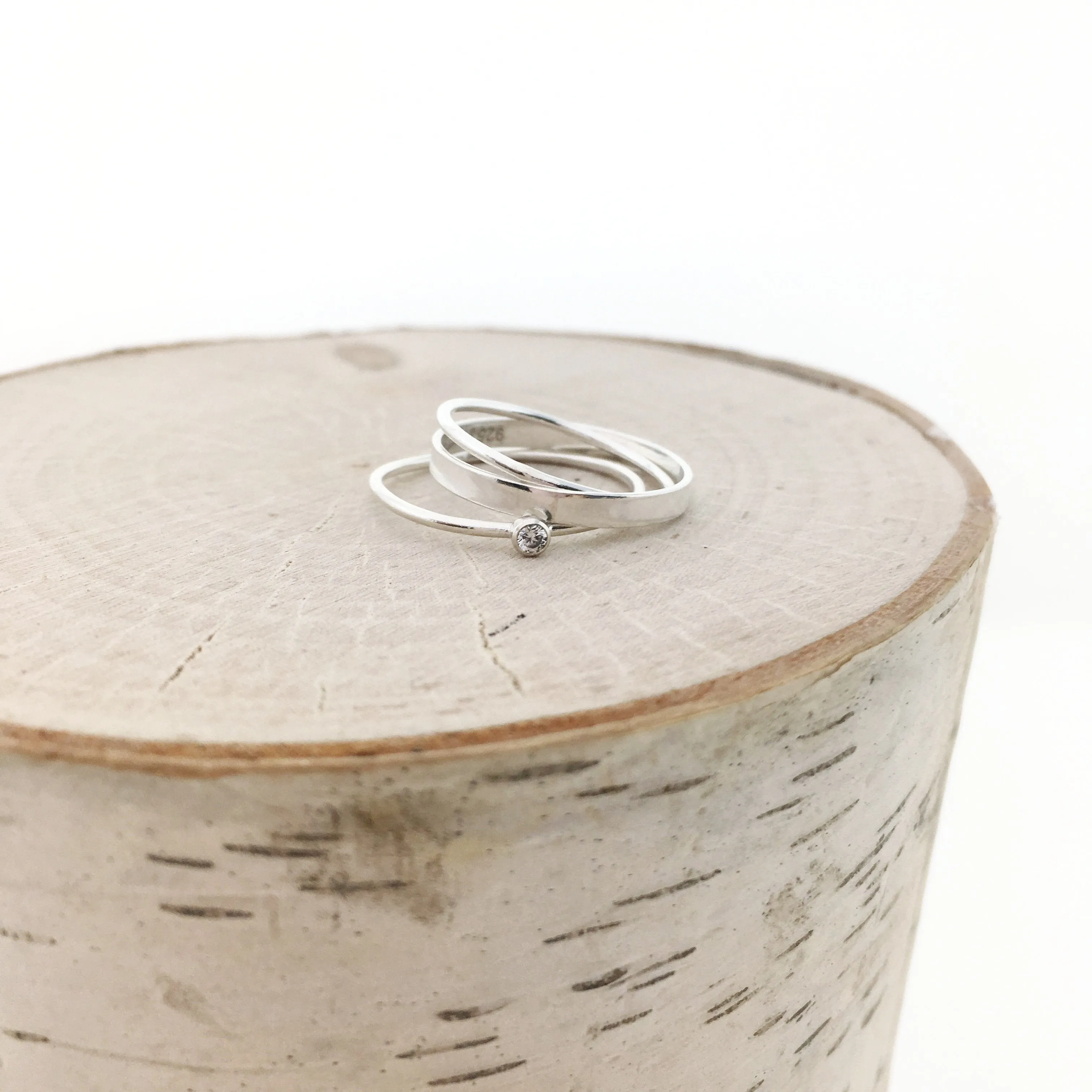 Bella Rhinestone Ring | Silver