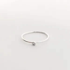 Bella Rhinestone Ring | Silver