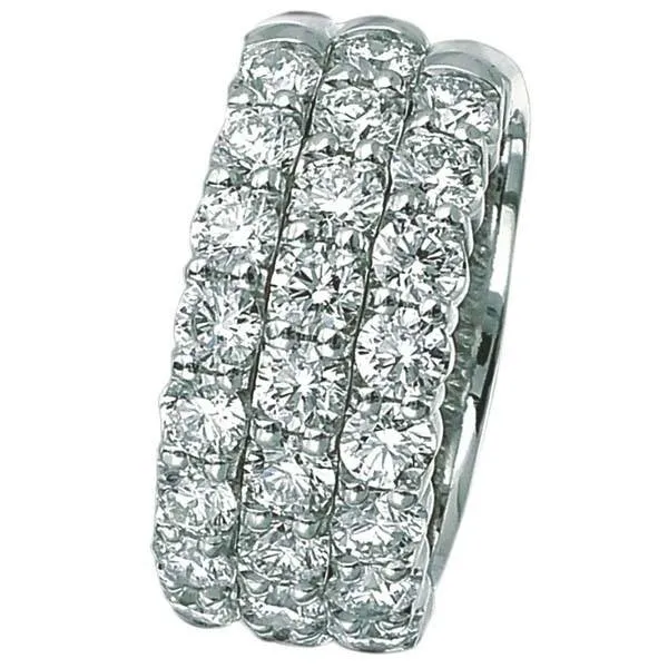 Ben Garelick Royal Celebrations "Majesty" Three Row Diamond Ring