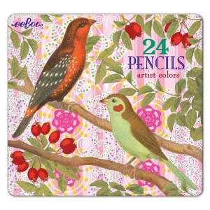 Birds   Berries Colored Pencil Set