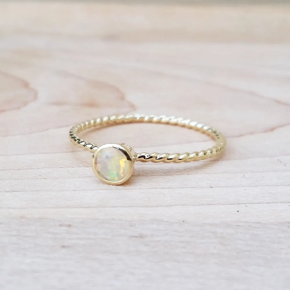 Birthstone Ring Dainty Cute Rings Handmade