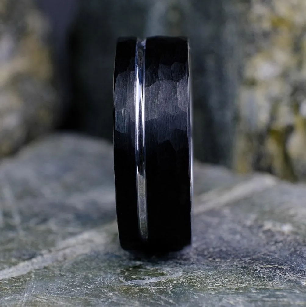 Black Hammered / Silver Stripe & Interior - 8mm