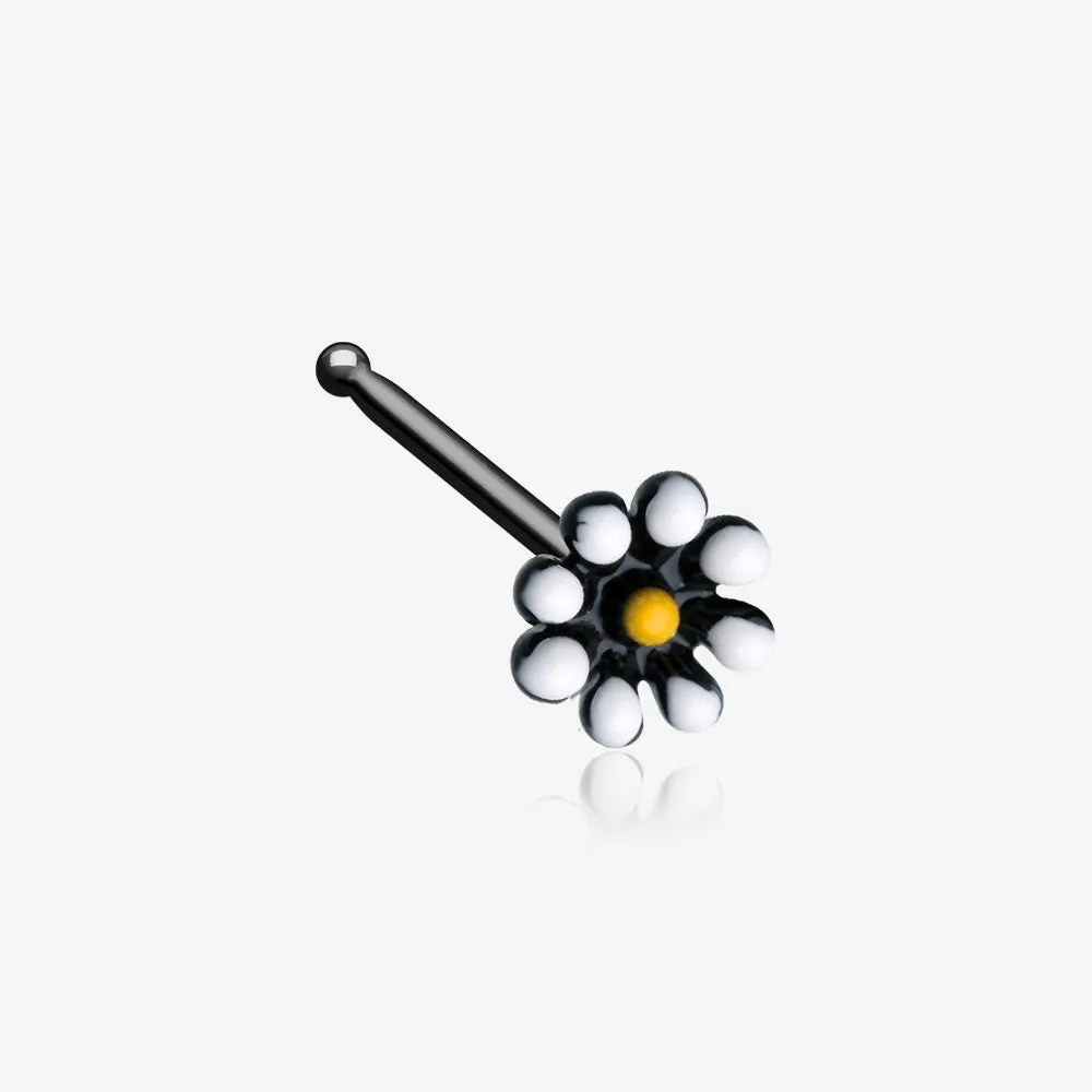 Blackline Dainty Adorable Daisy Nose Stud Ring