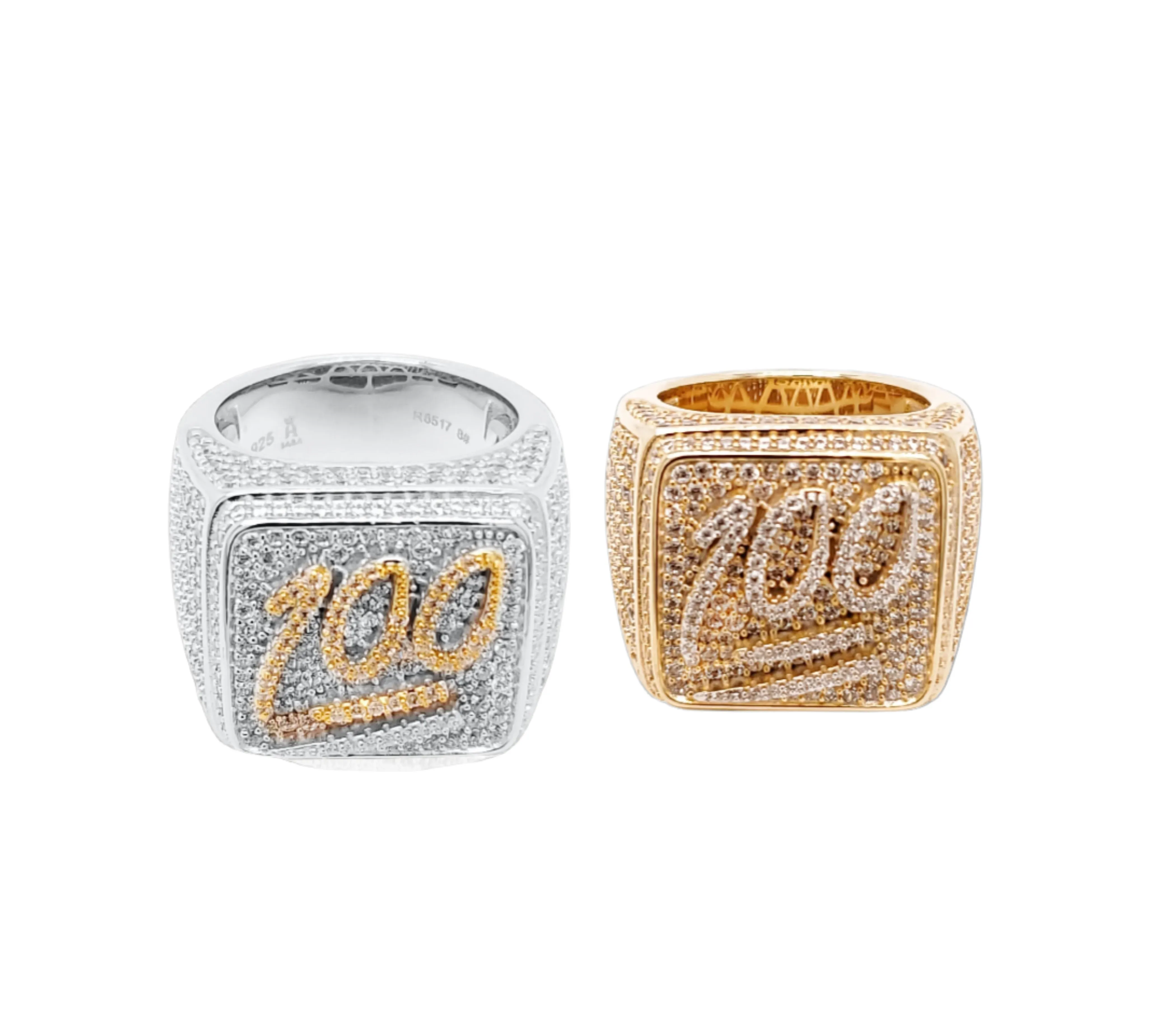 Bold Expression '100' Cubic Zirconia Ring in Sterling Silver - C165179