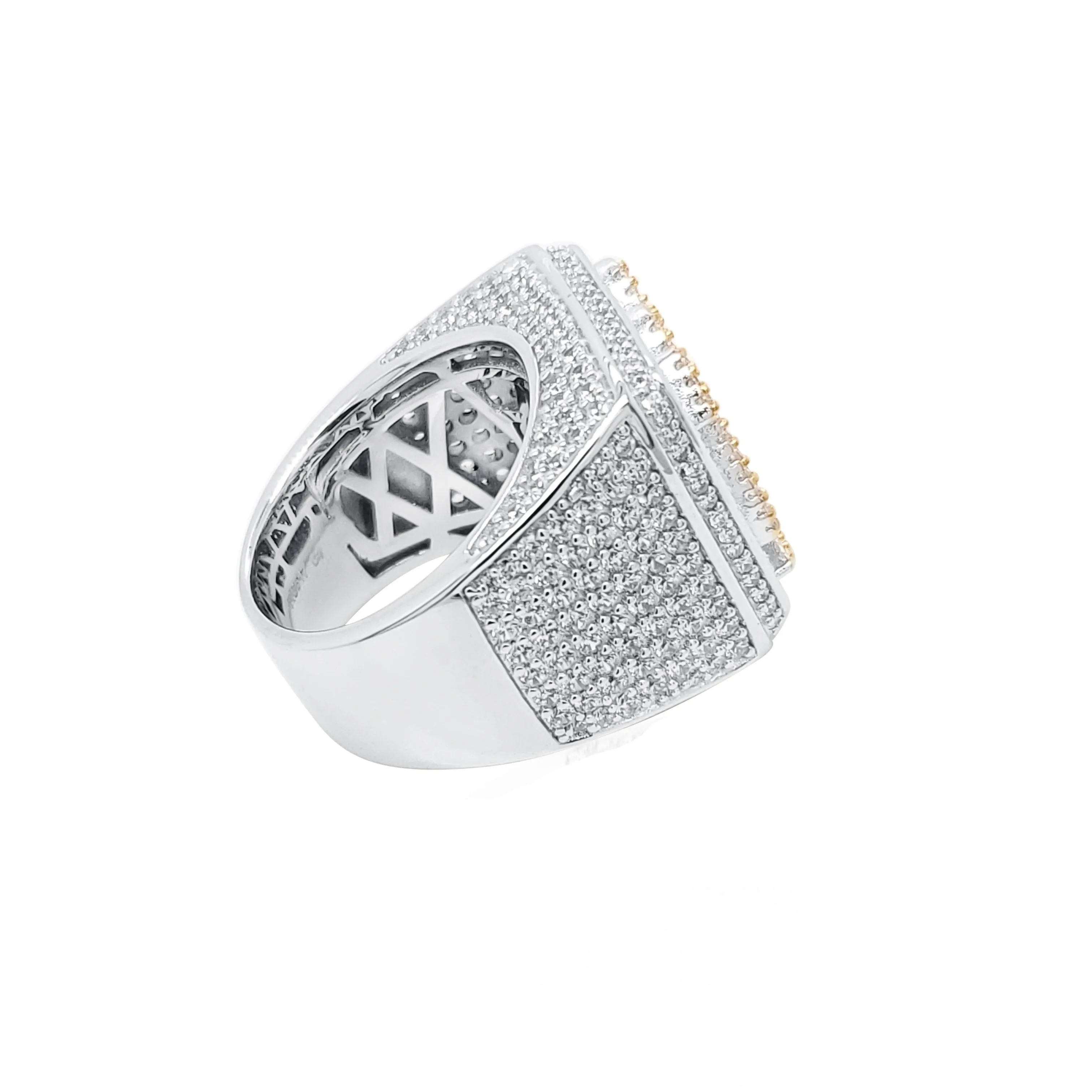 Bold Expression '100' Cubic Zirconia Ring in Sterling Silver - C165179