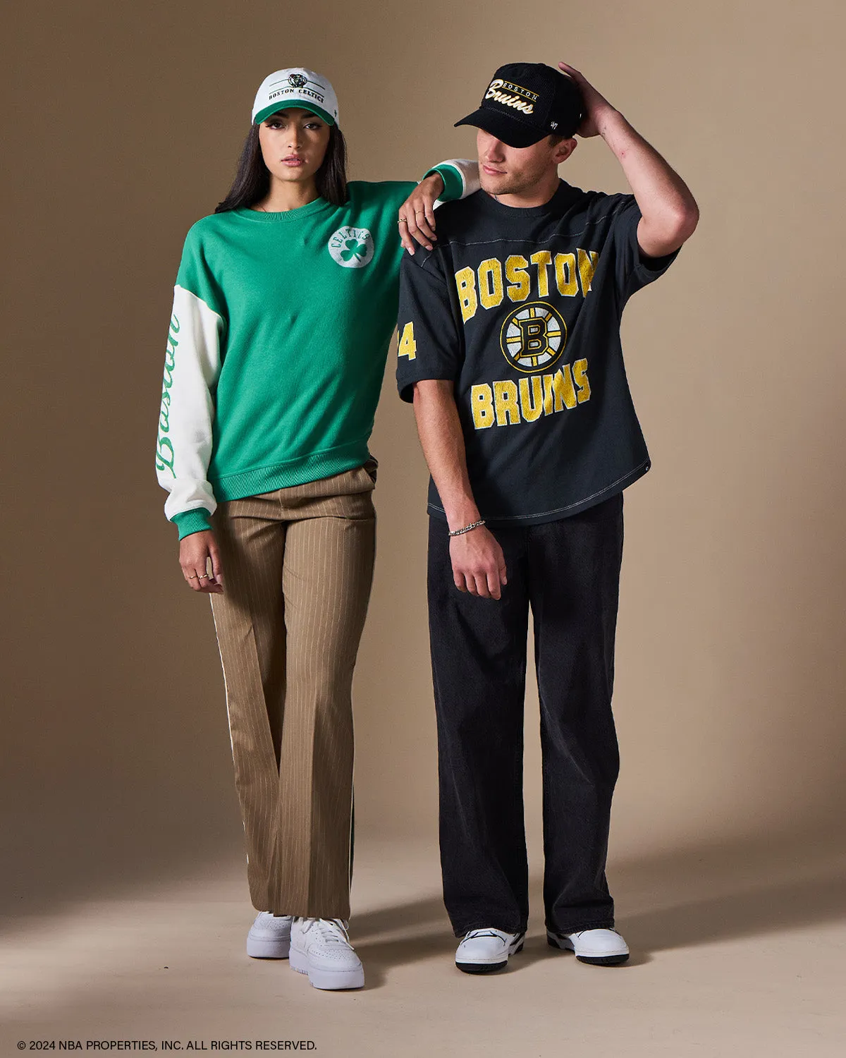 BOSTON CELTICS ARENA RISE '47 ANDIE CREW WOMENS