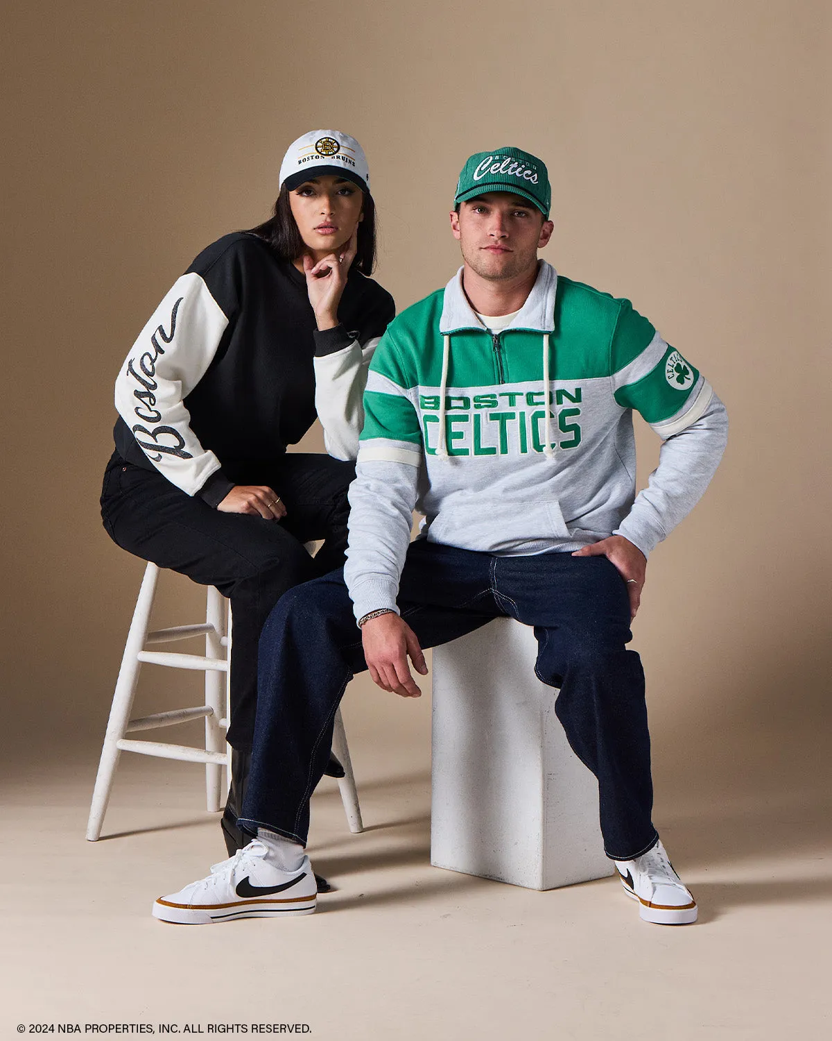 BOSTON CELTICS ARENA RISE '47 ANDIE CREW WOMENS