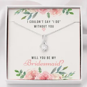 Bridesmaid Proposal Necklace, Will You Be My Bridesmaid Necklace