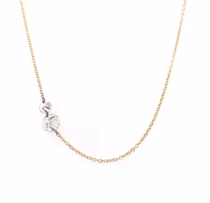 Brilliant Cut Floating Diamond Necklace