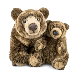 Brown Bear Parent & Cub Set