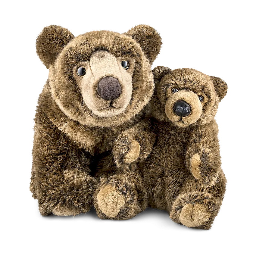 Brown Bear Parent & Cub Set