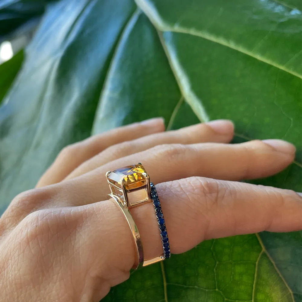 Citrine & Sapphire PERA Ring