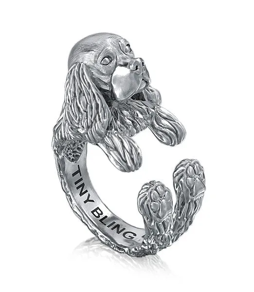 Cocker Spaniel Jewelry Cuddle Wrap Ring
