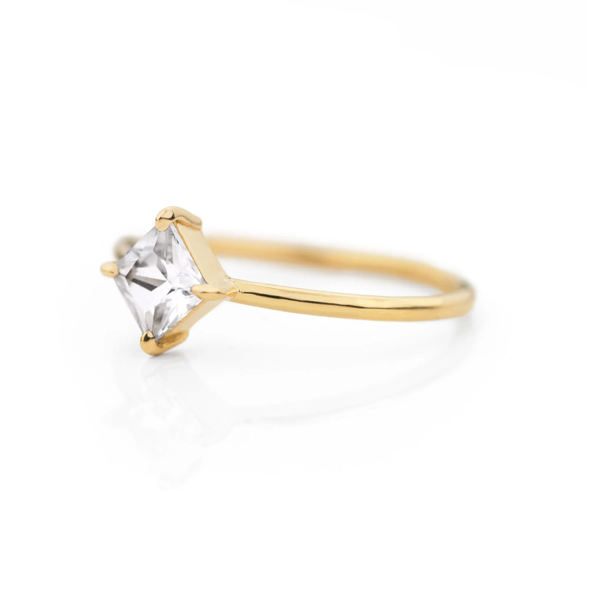 Compass Princess Cut Ring