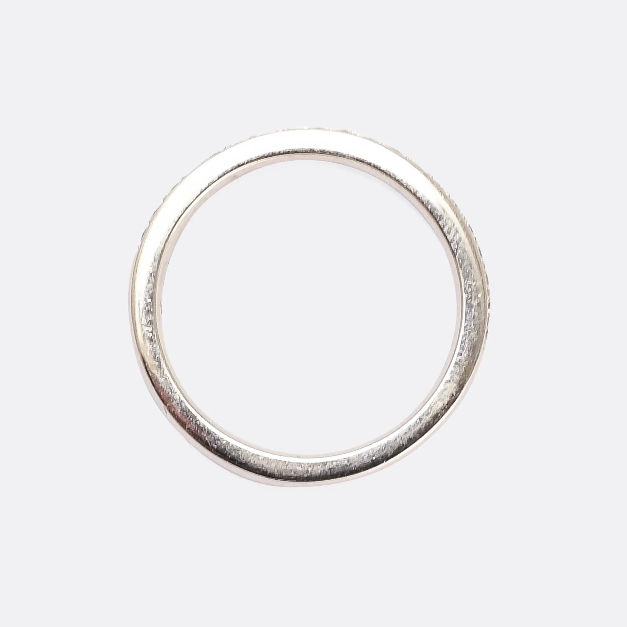 Contemporary Diamond Half Eternity Ring