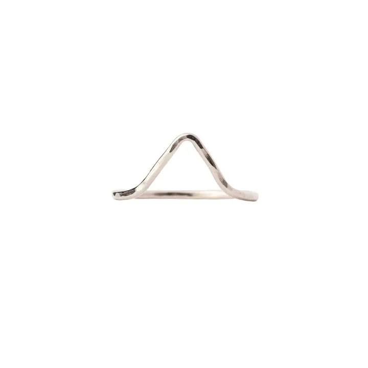 Curve Real Silver Stacking Ring