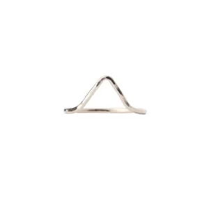 Curve Real Silver Stacking Ring