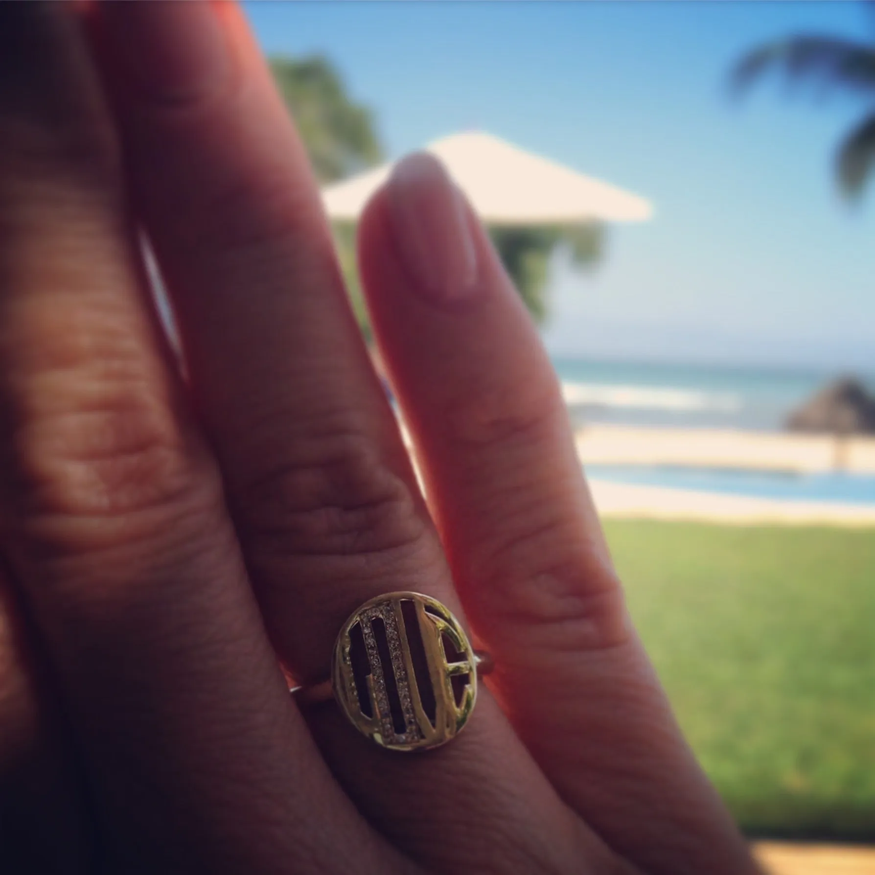 Custom Initial Signet Ring