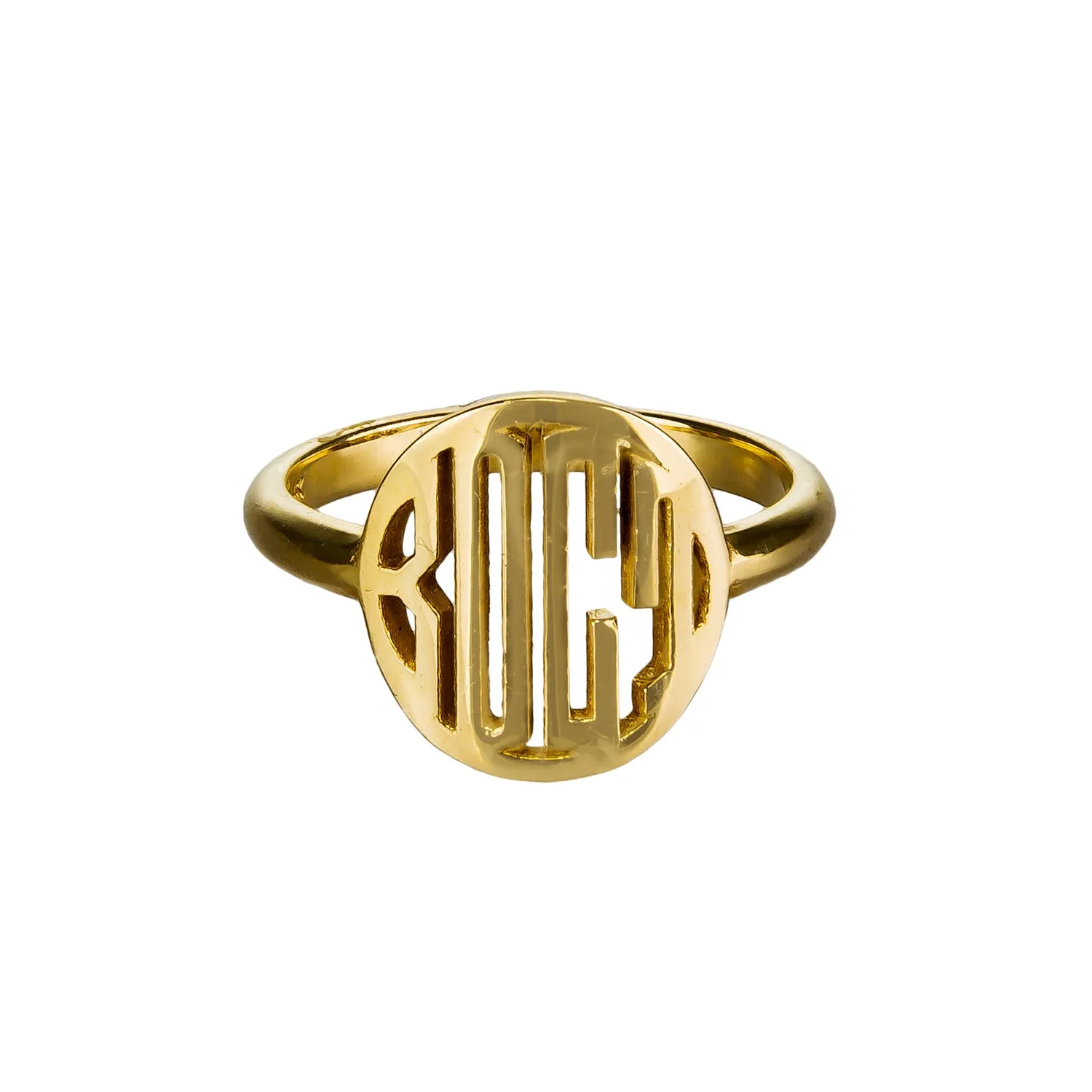Custom Initial Signet Ring