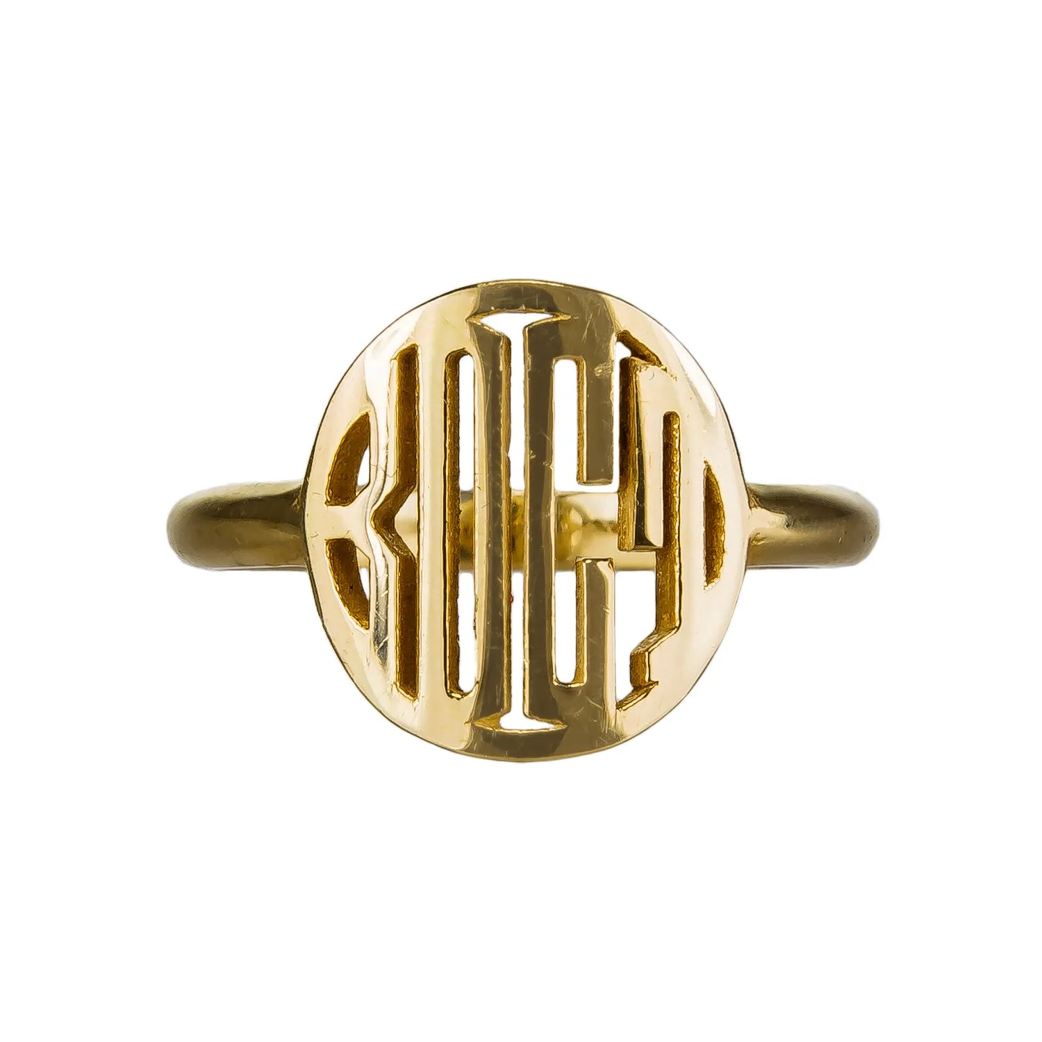 Custom Initial Signet Ring