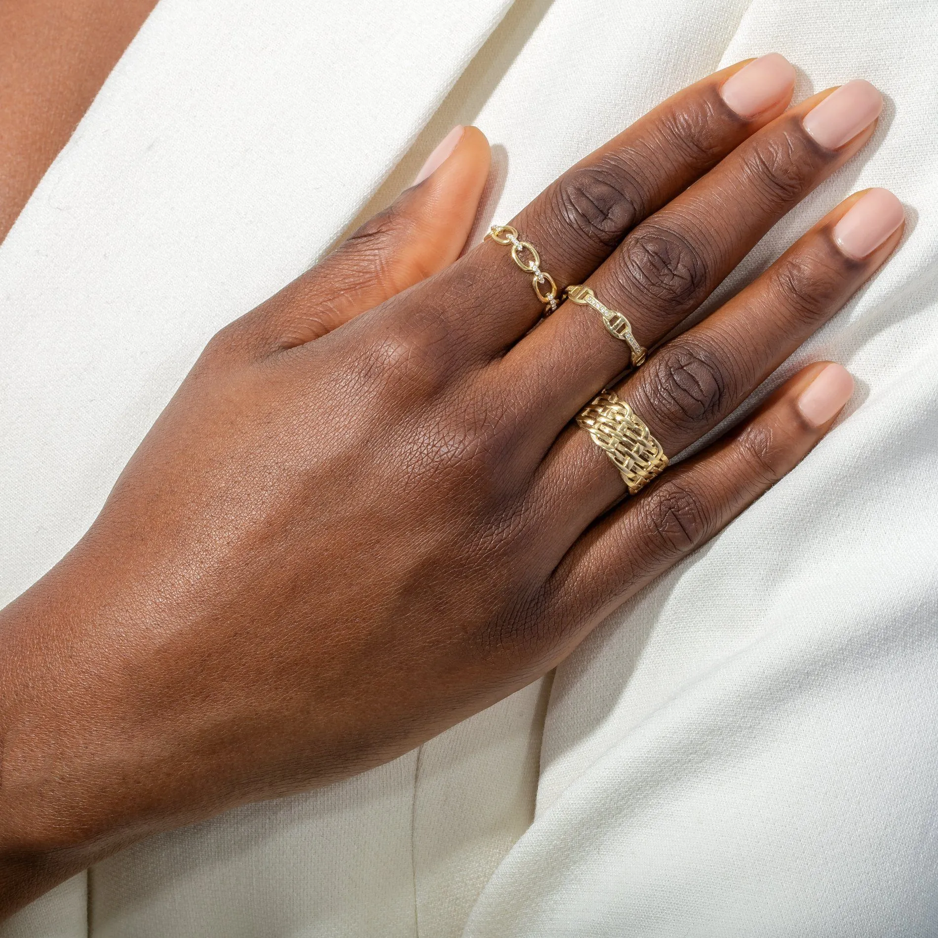 CZ Chain Ring