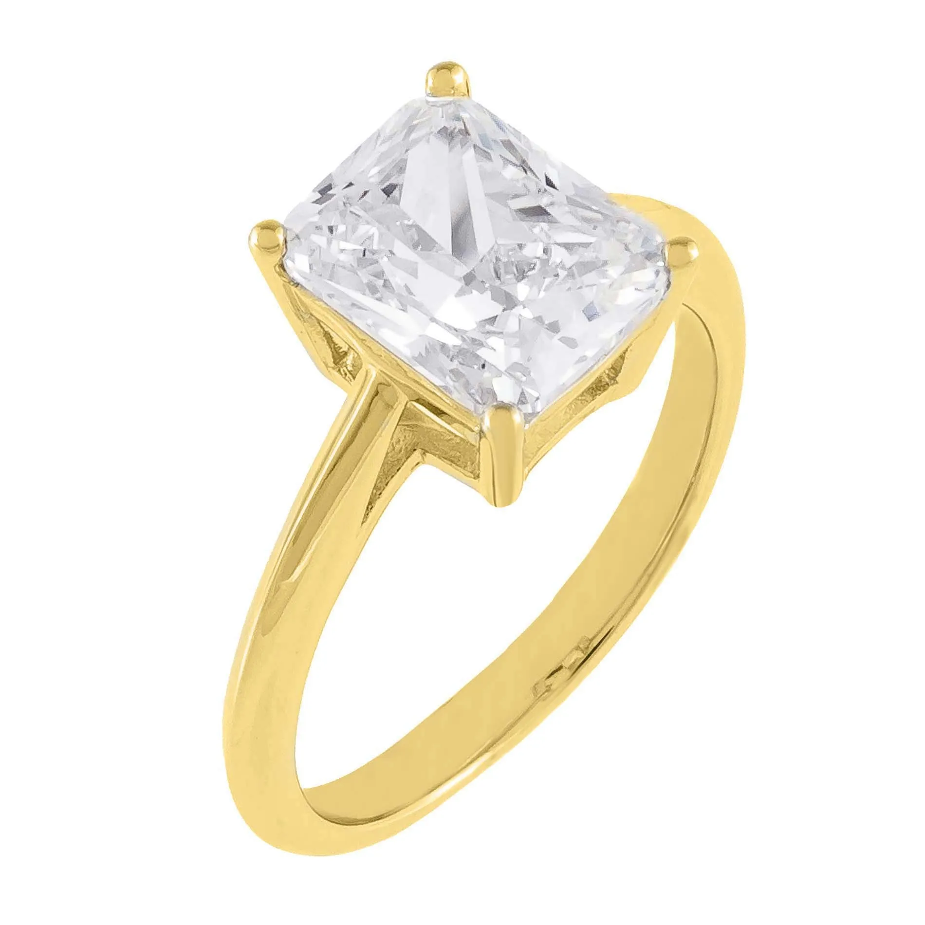 CZ Emerald Cut Travel Ring
