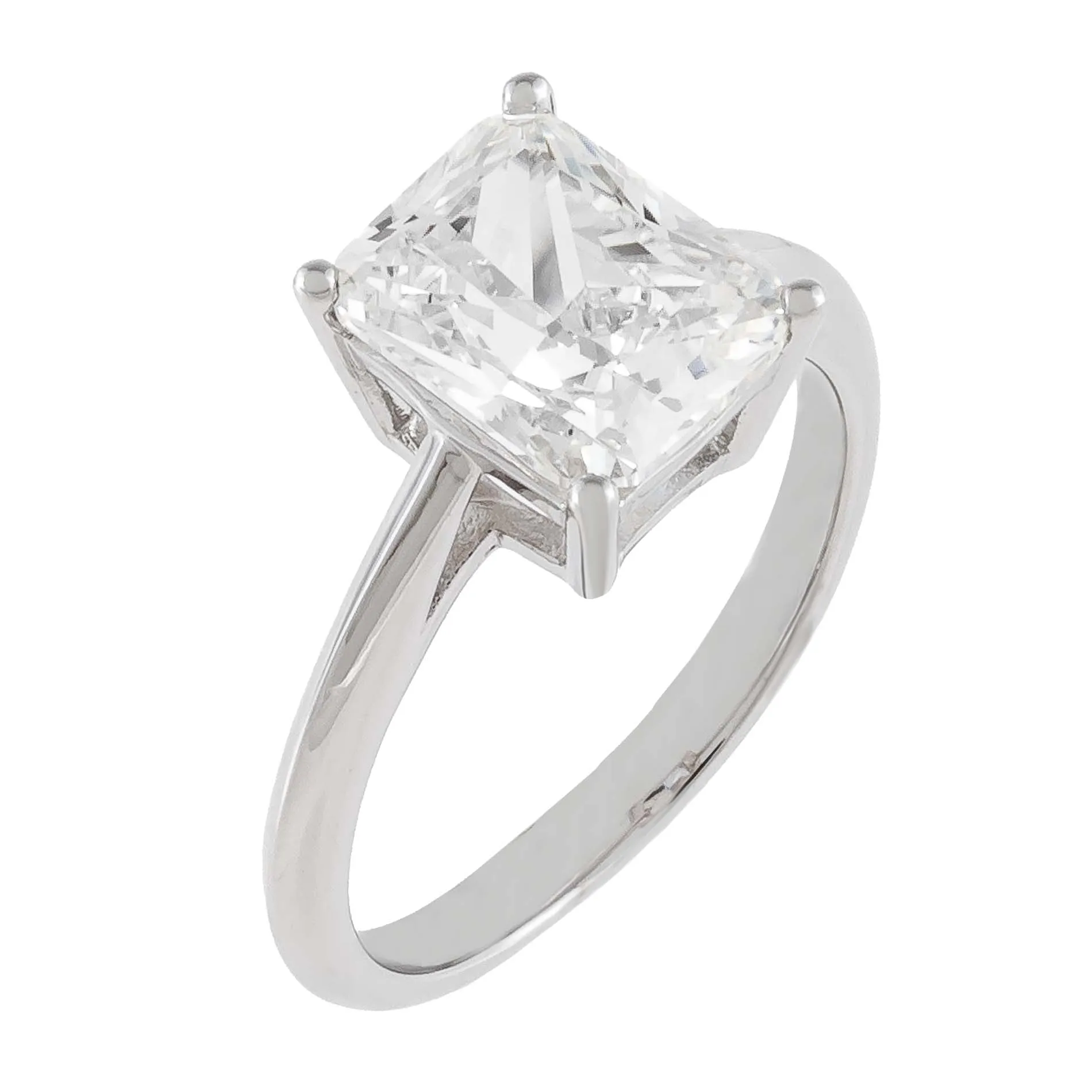 CZ Emerald Cut Travel Ring