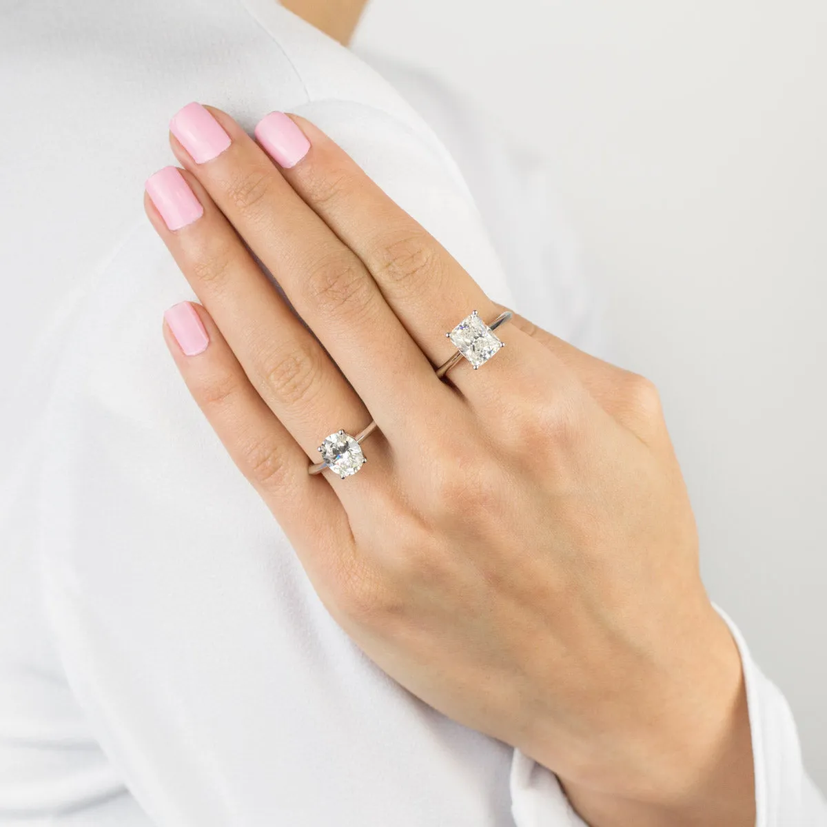 CZ Emerald Cut Travel Ring