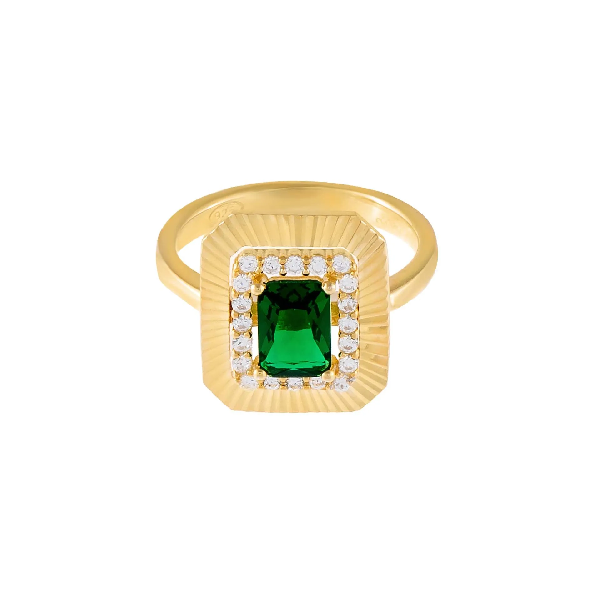 CZ Illusion Baguette Ring