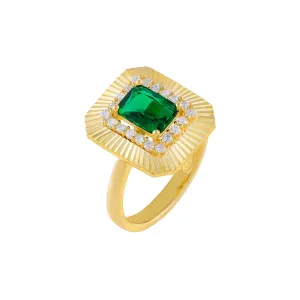 CZ Illusion Baguette Ring