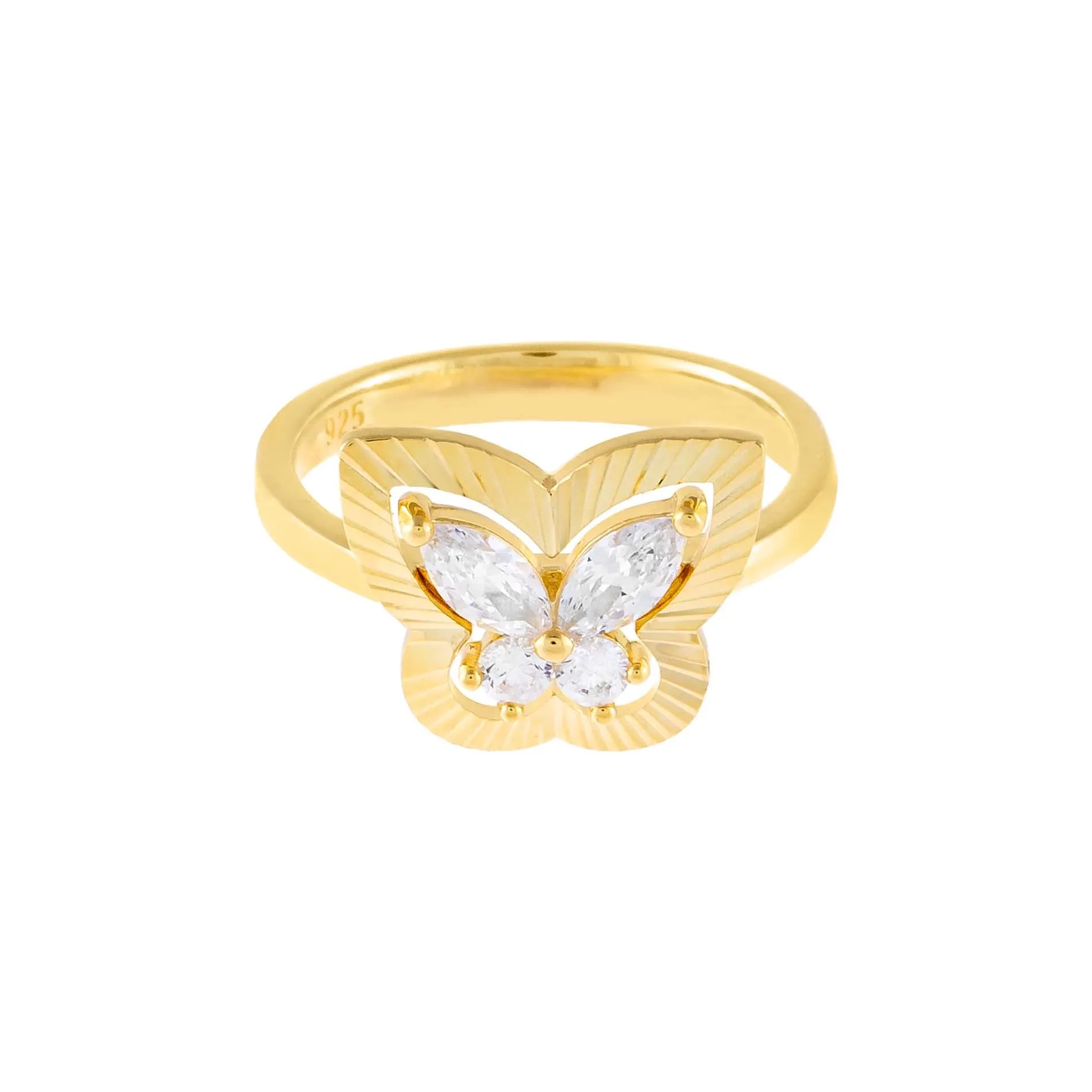 CZ Illusion Butterfly Ring