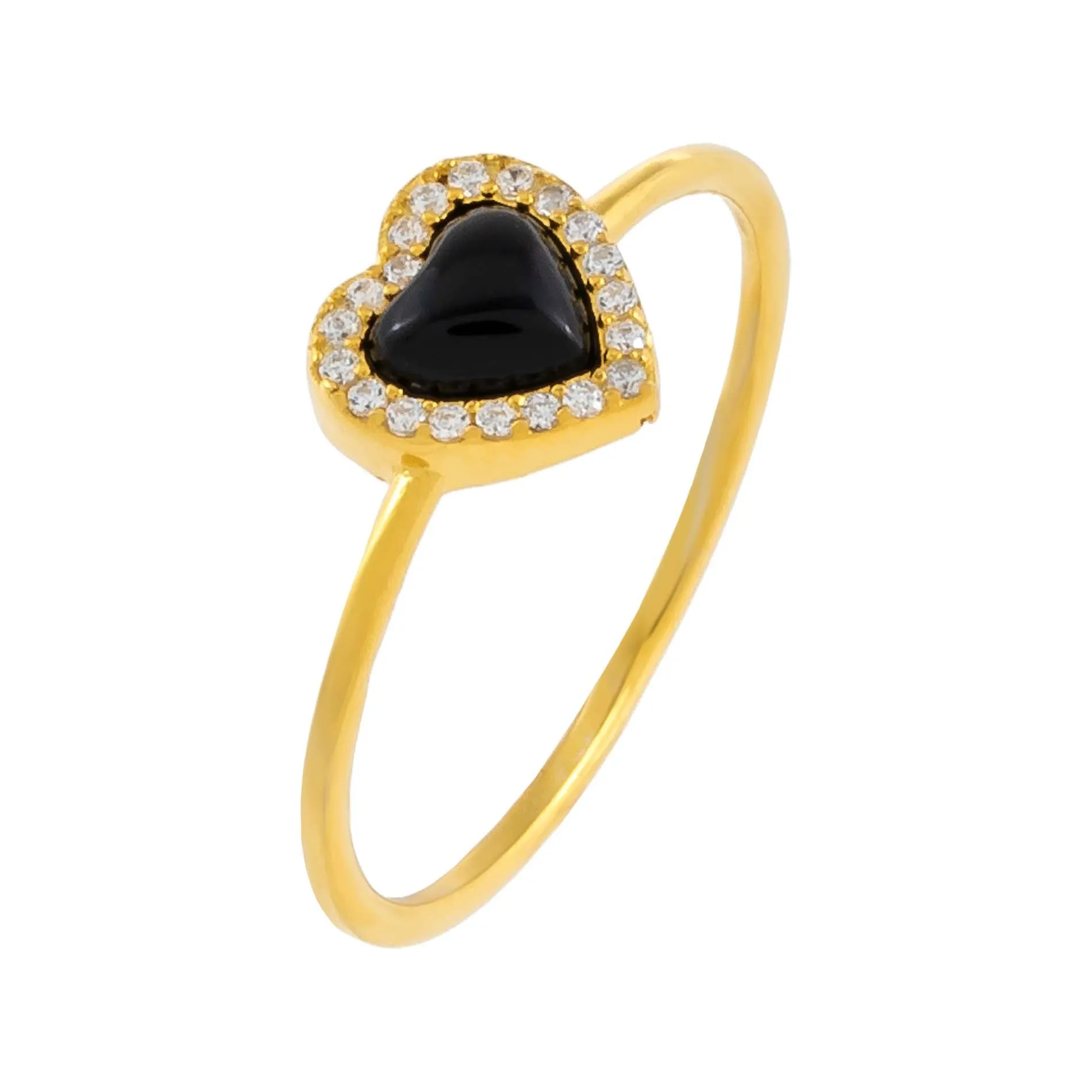 CZ Mini Heart Ring