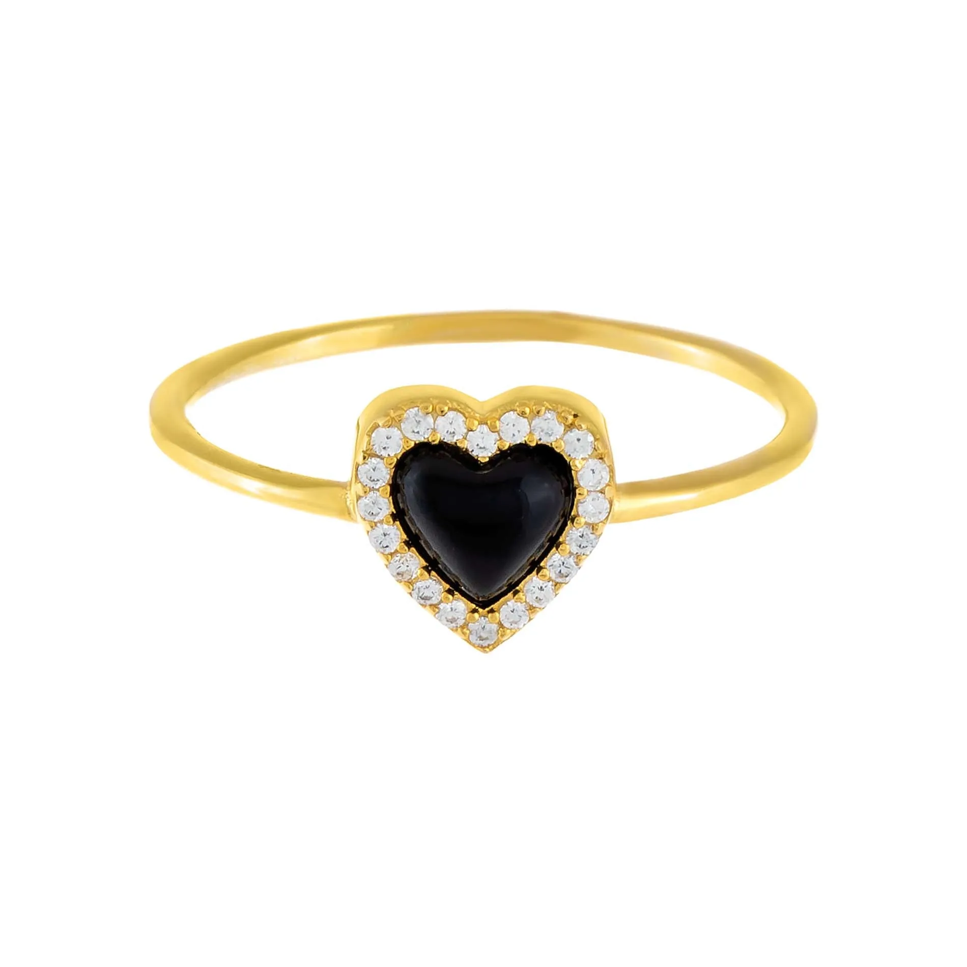 CZ Mini Heart Ring