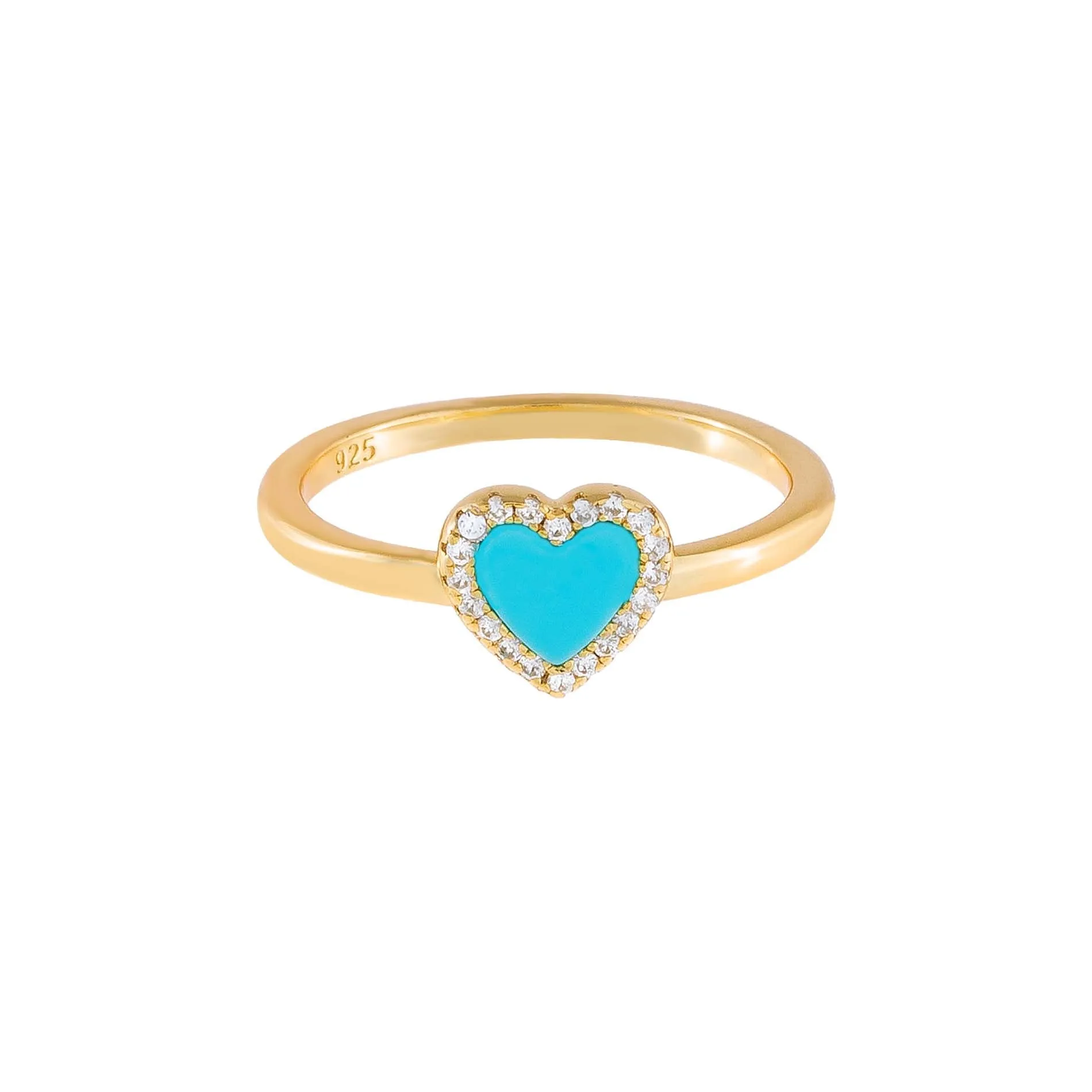 CZ Mini Heart Ring