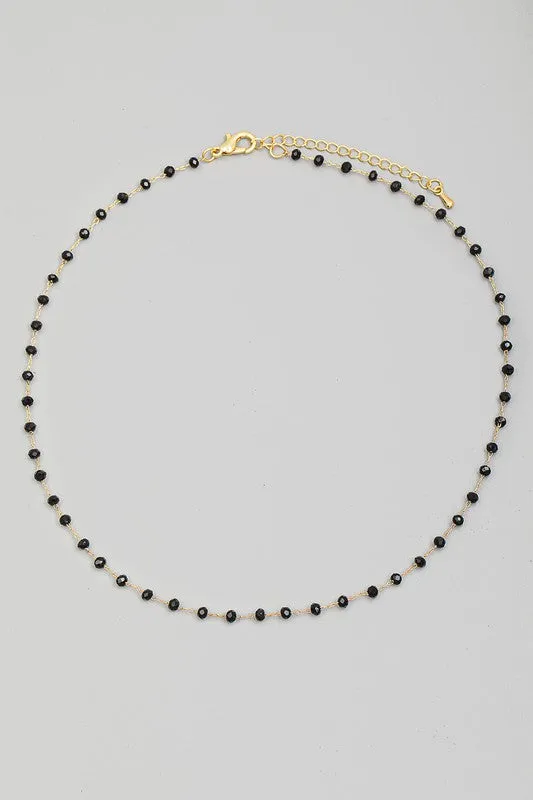 Dainty Bead Chain Necklace