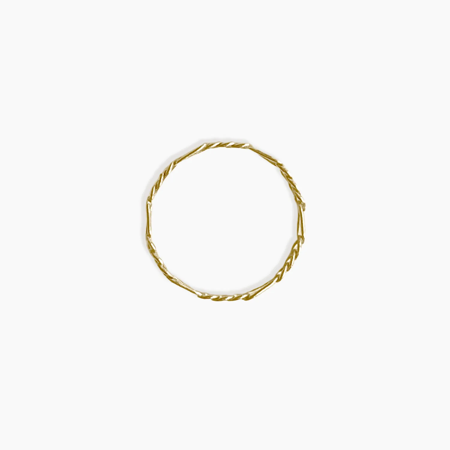 Dainty Chain Breaker Ring 14K Solid Gold