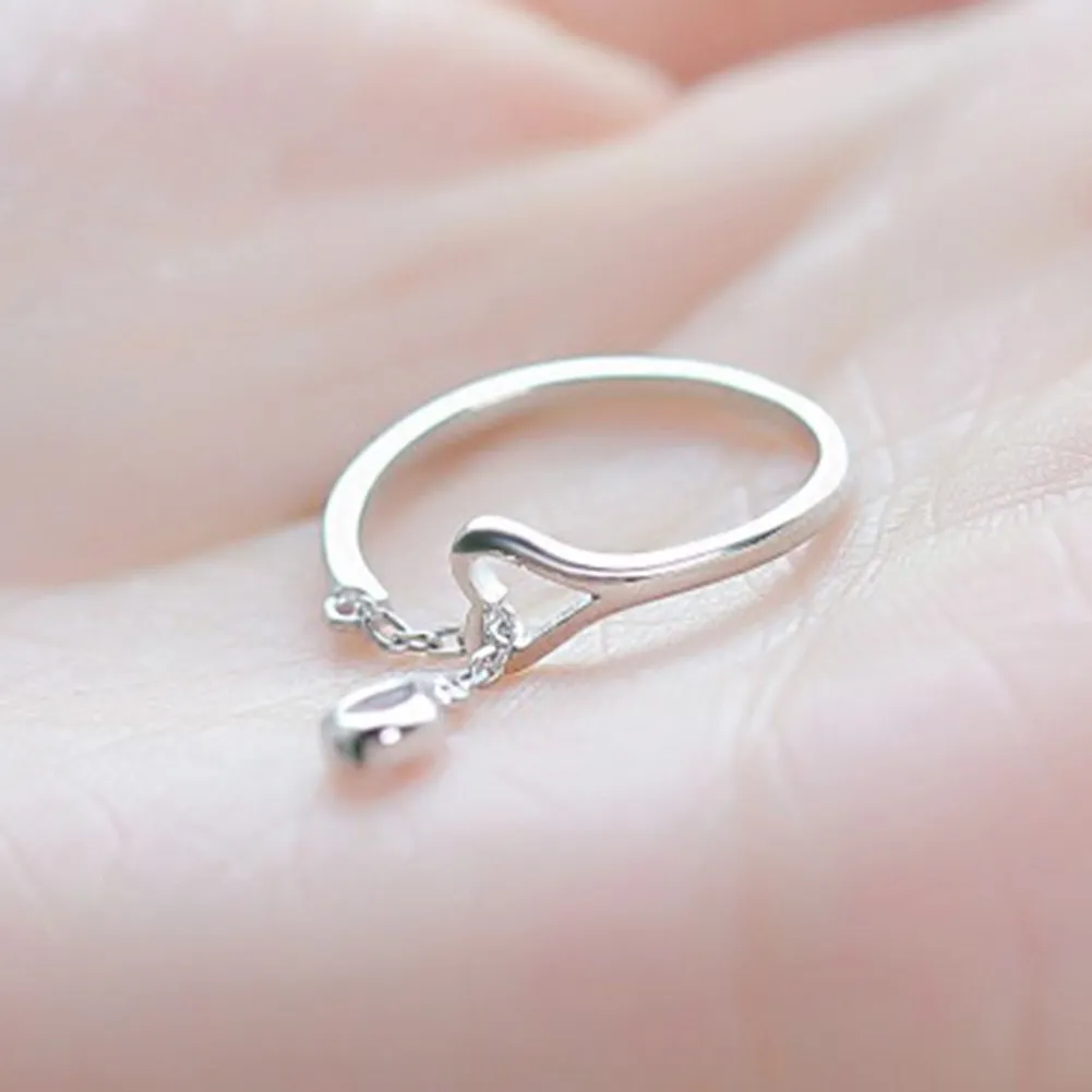 Dainty Drop Ring