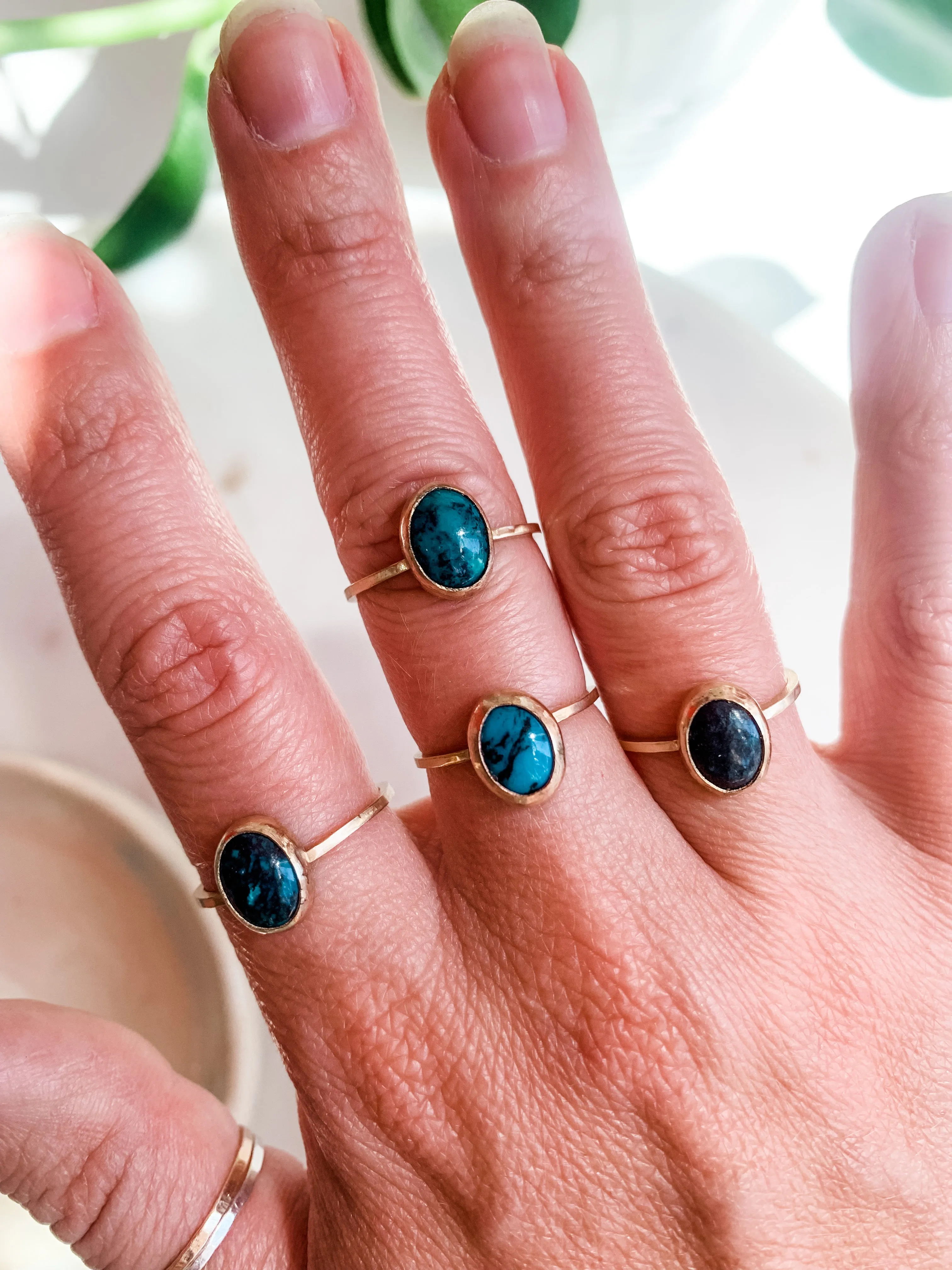 Dainty Hubei Turquoise Ring