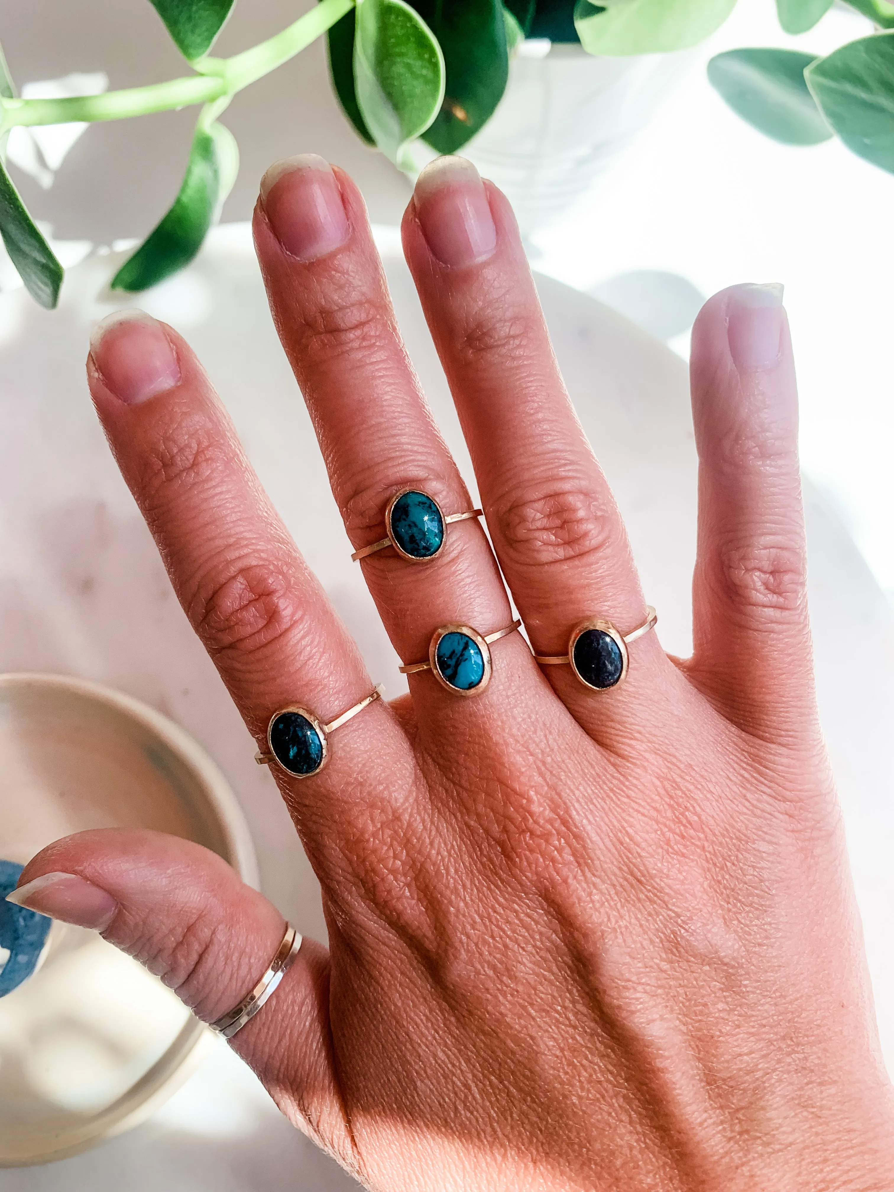 Dainty Hubei Turquoise Ring
