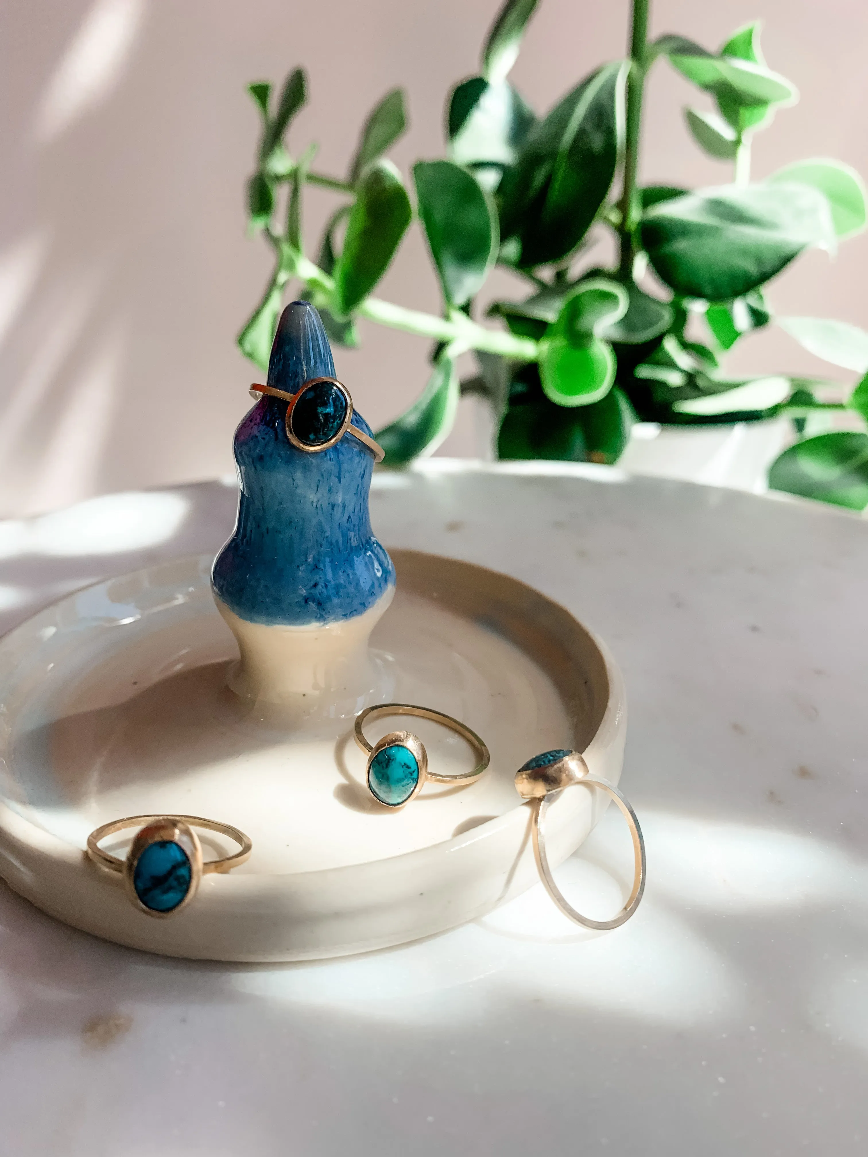 Dainty Hubei Turquoise Ring