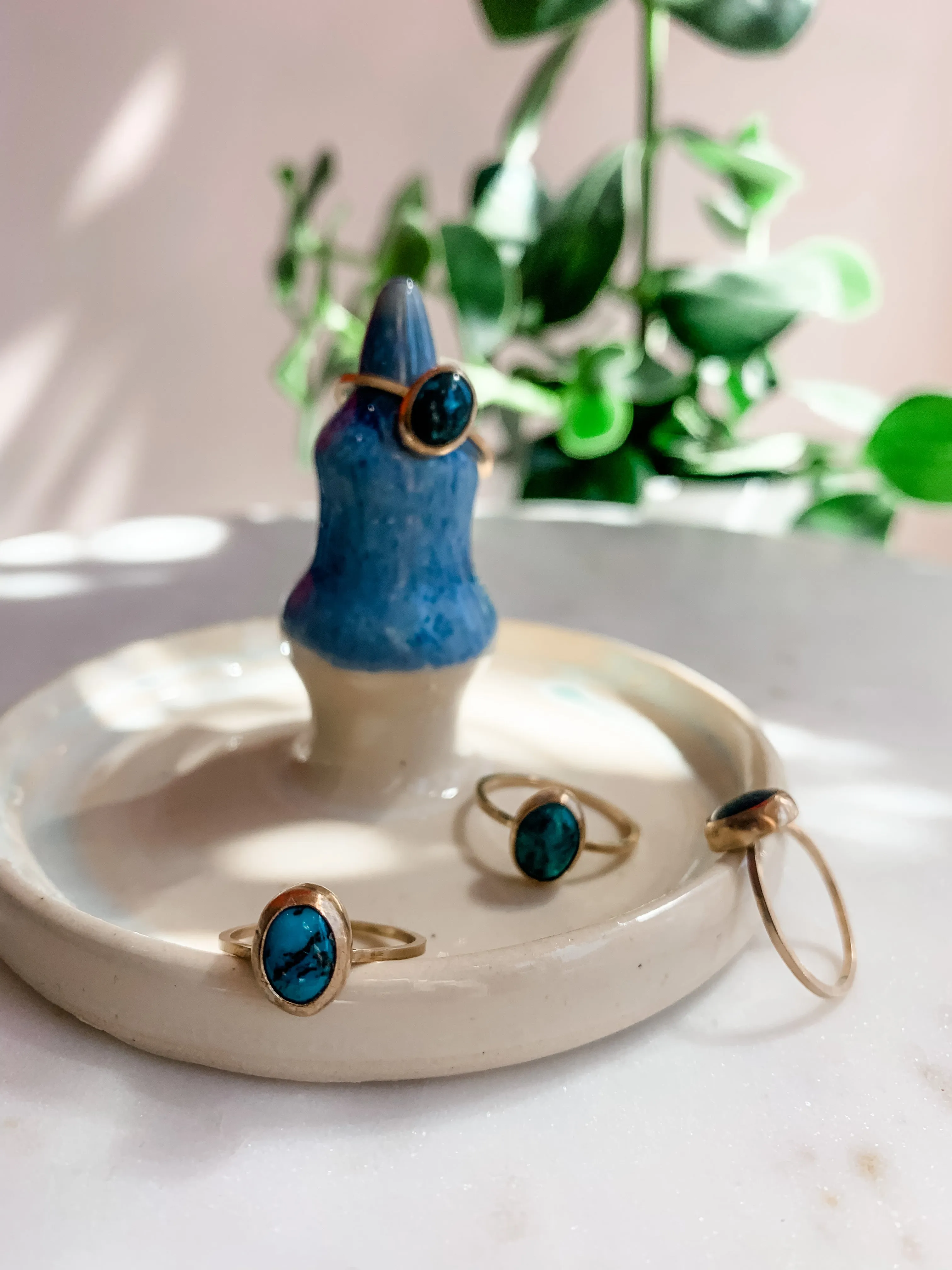 Dainty Hubei Turquoise Ring