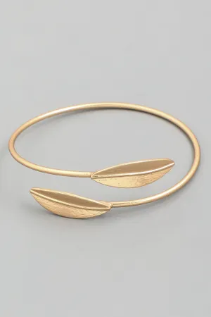 Dainty Leaf Cuff Bracelet