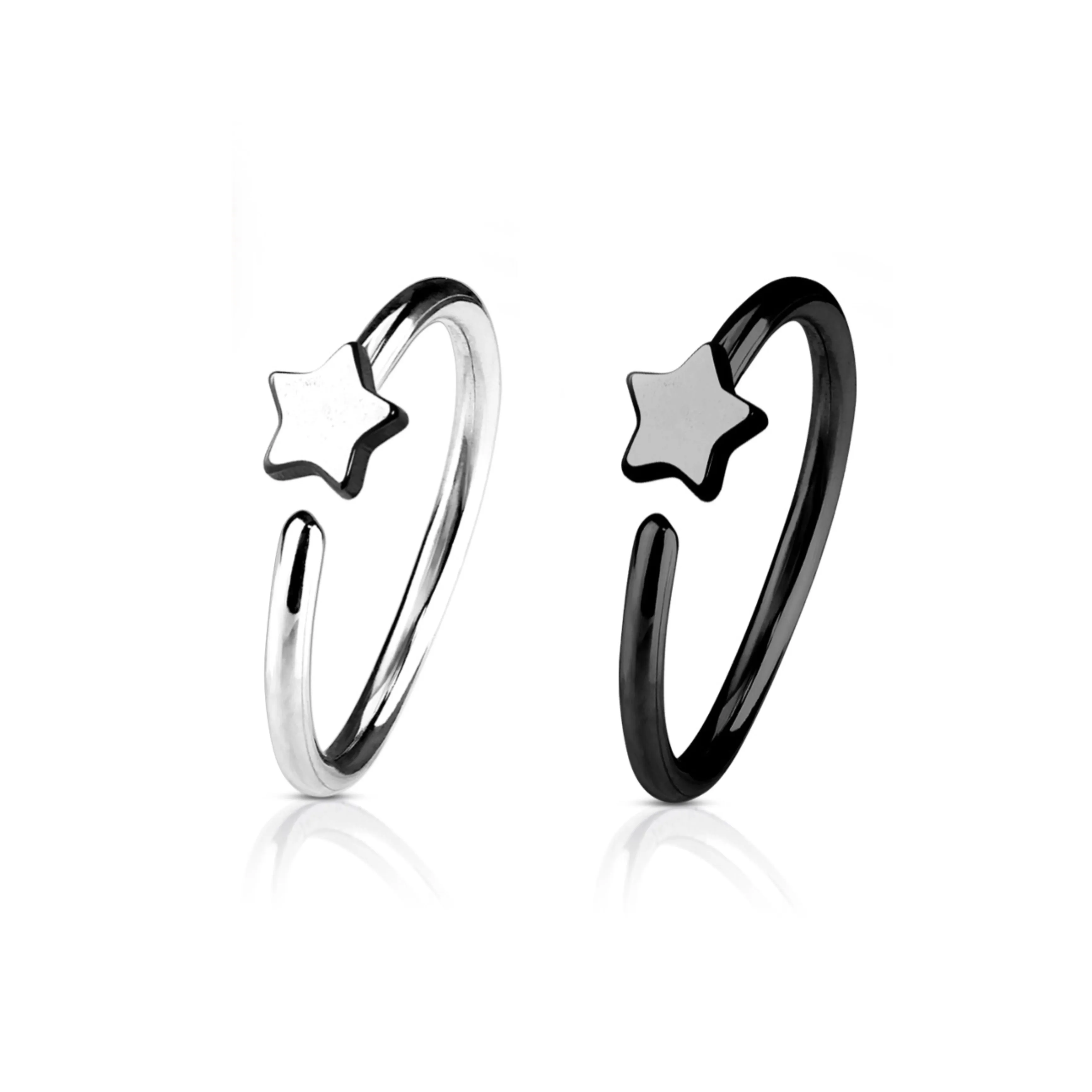 Dainty Star Nose Hoop