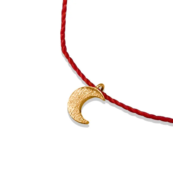 Dainty thread charm bracelet