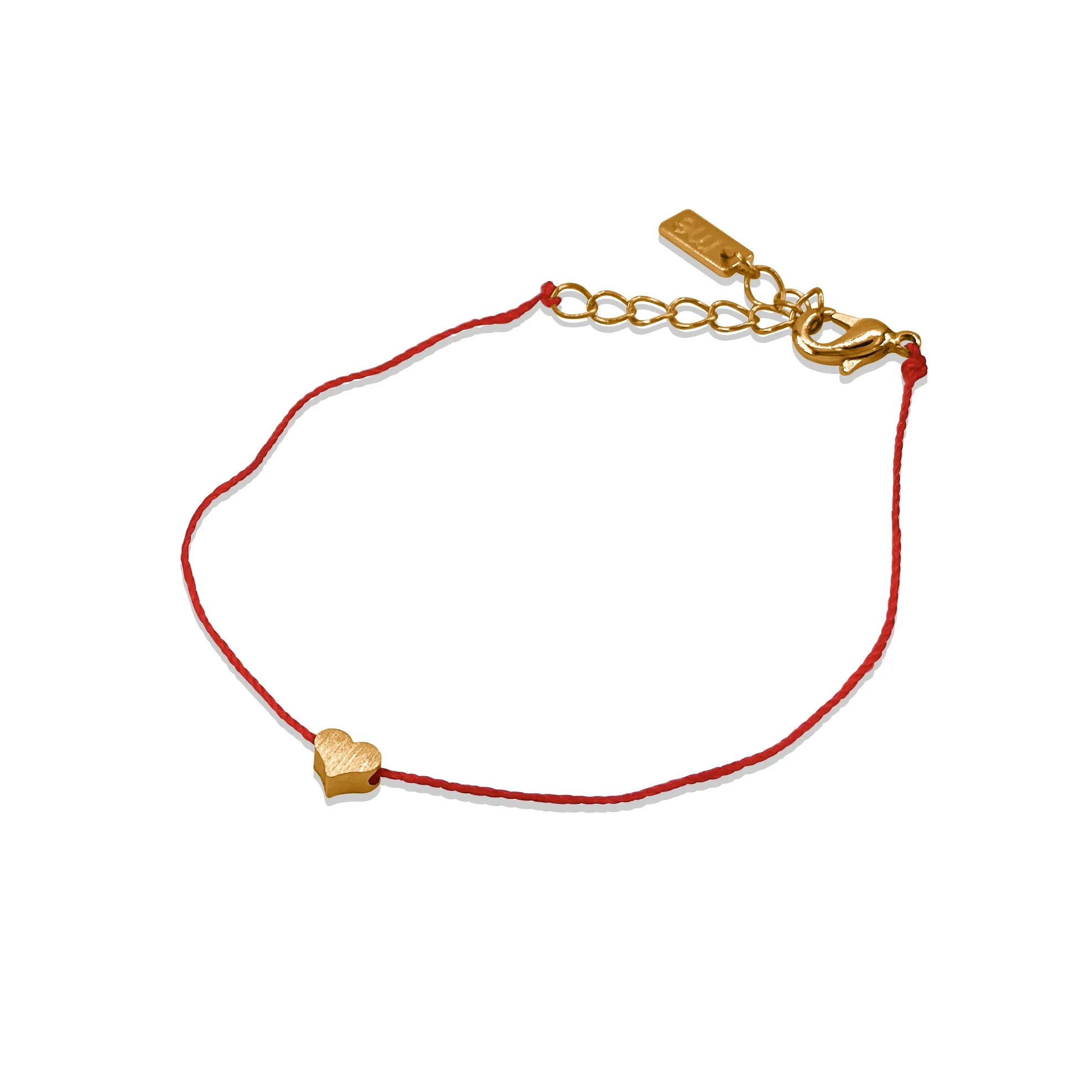 Dainty thread charm bracelet