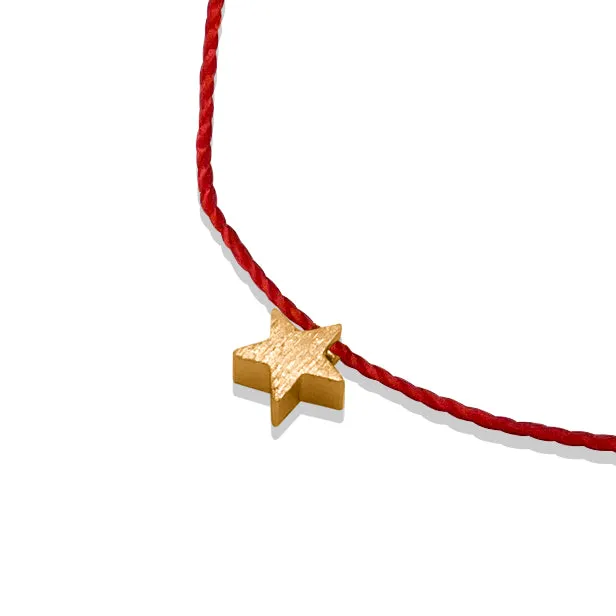 Dainty thread charm bracelet