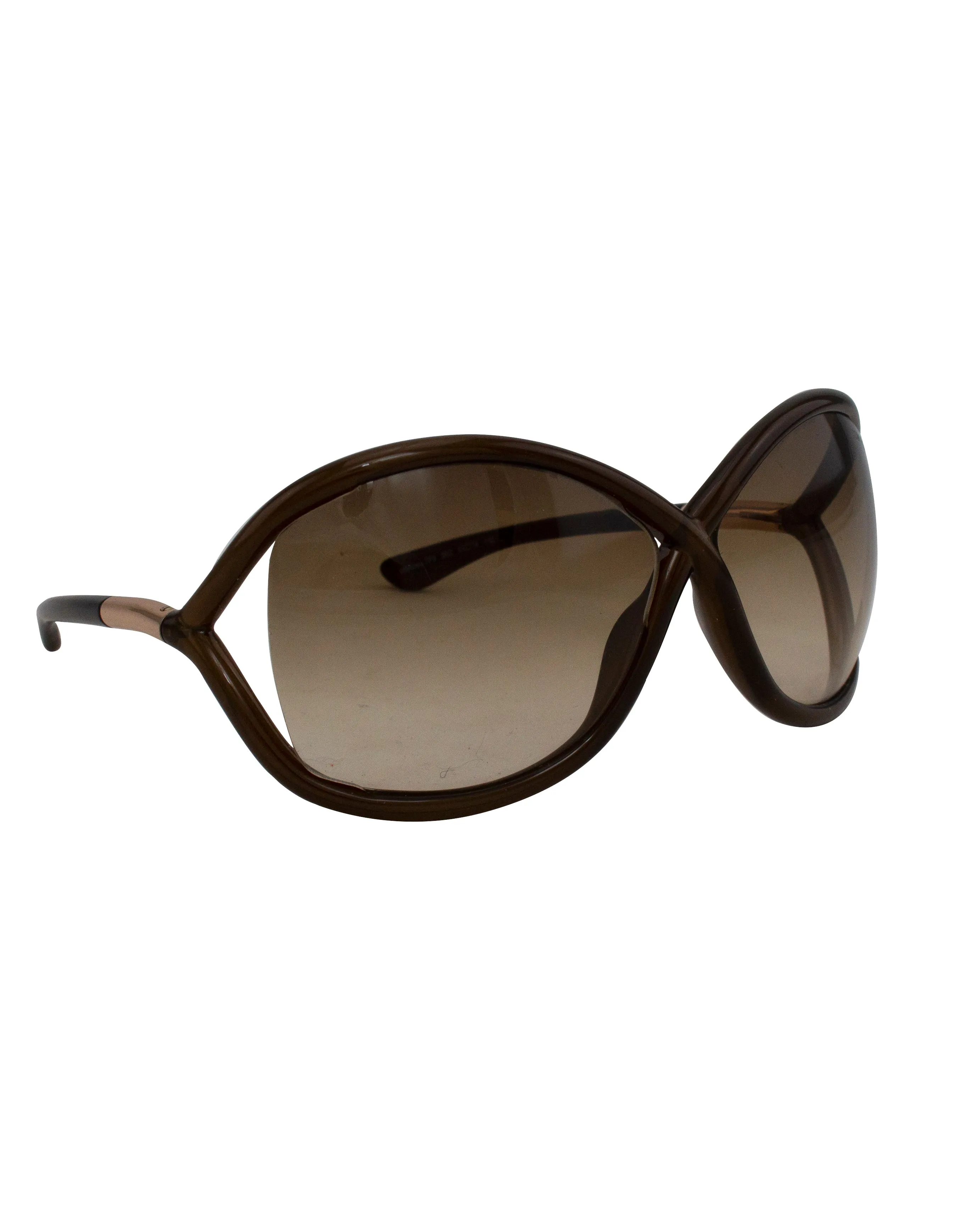 Dark Brown Whitney Sunglasses
