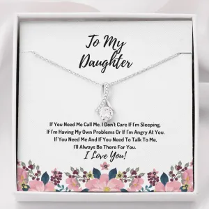 Daughter Ribbon Necklace- I Will Always Be There