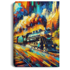 Denver Pacific Train Canvas Art Prints
